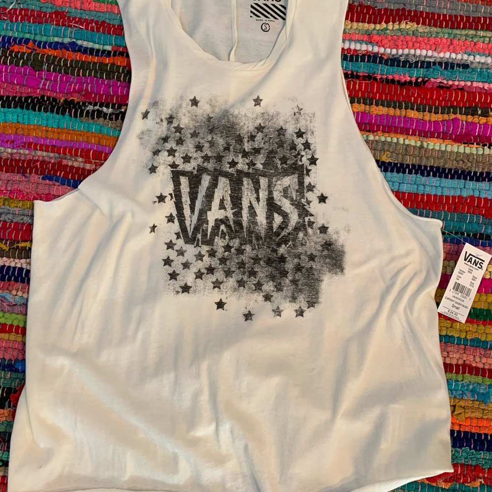 VANS G BRIGHT GAZER MUSCLE TEE . NWT .size S